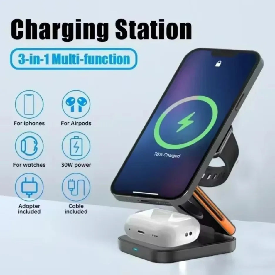 3 In 1 Foldable Charging Station