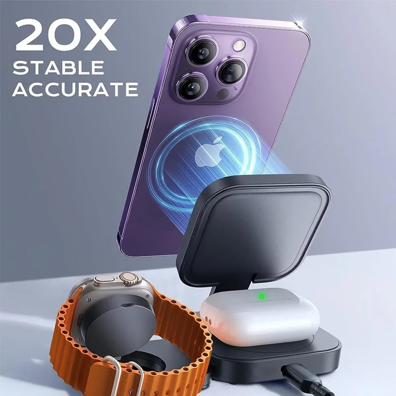 3 in 1 Magnetic Wireless Charger