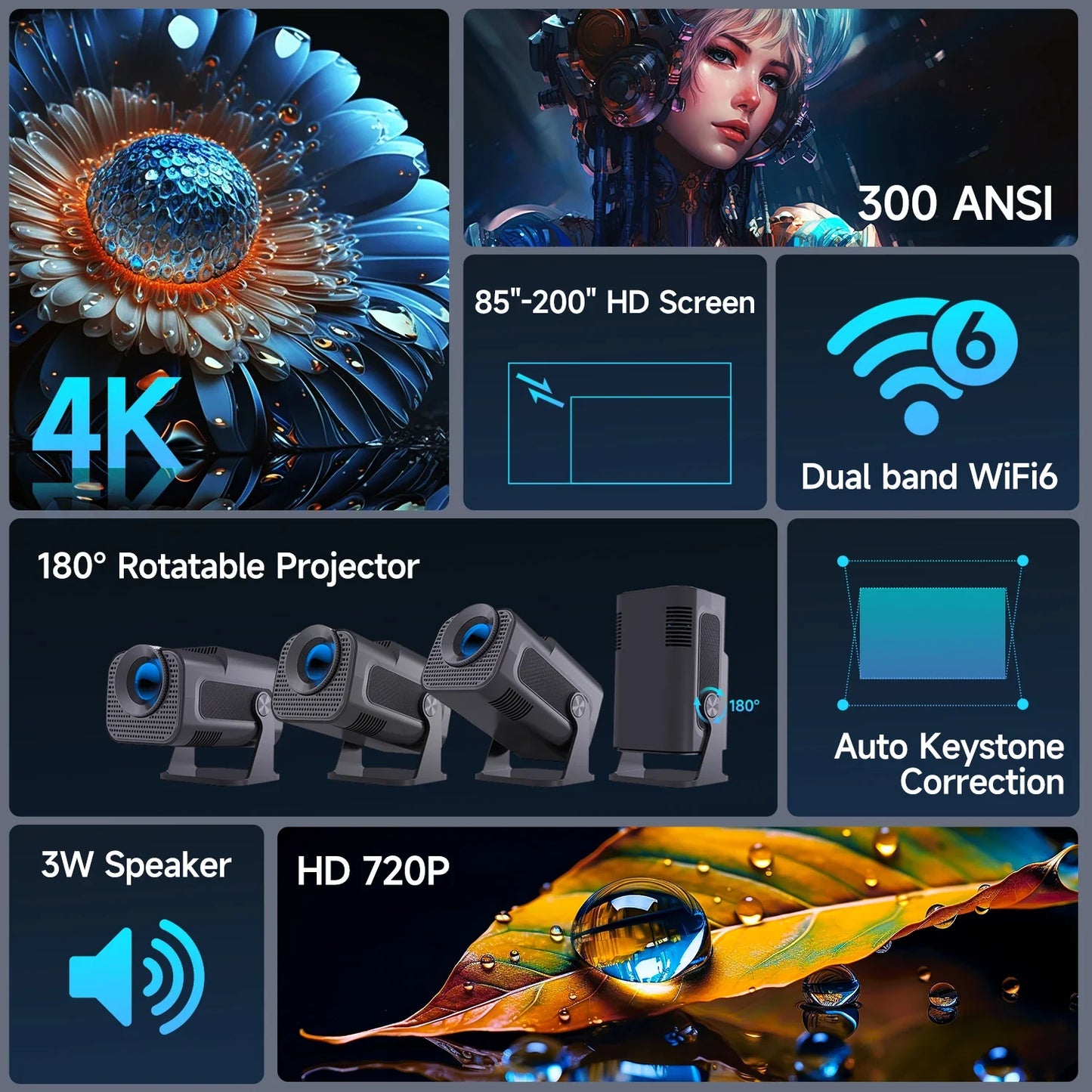 Mini 4K Projector