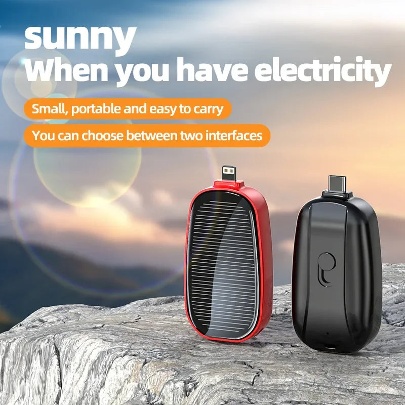 Mini Solar Key Power Bank