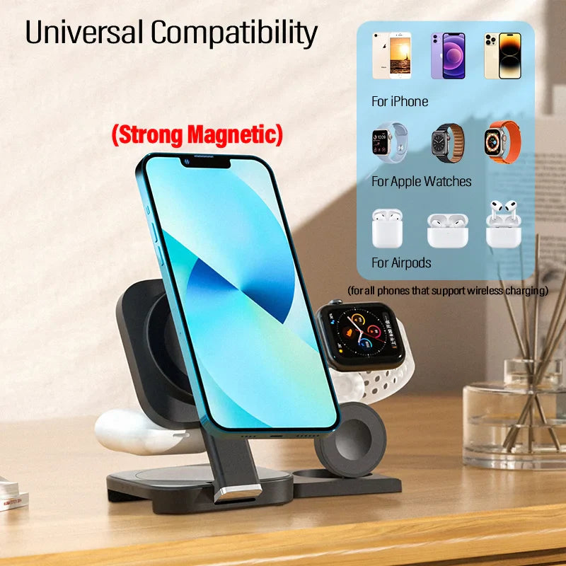 3 in 1 Magnetic Wireless Charger